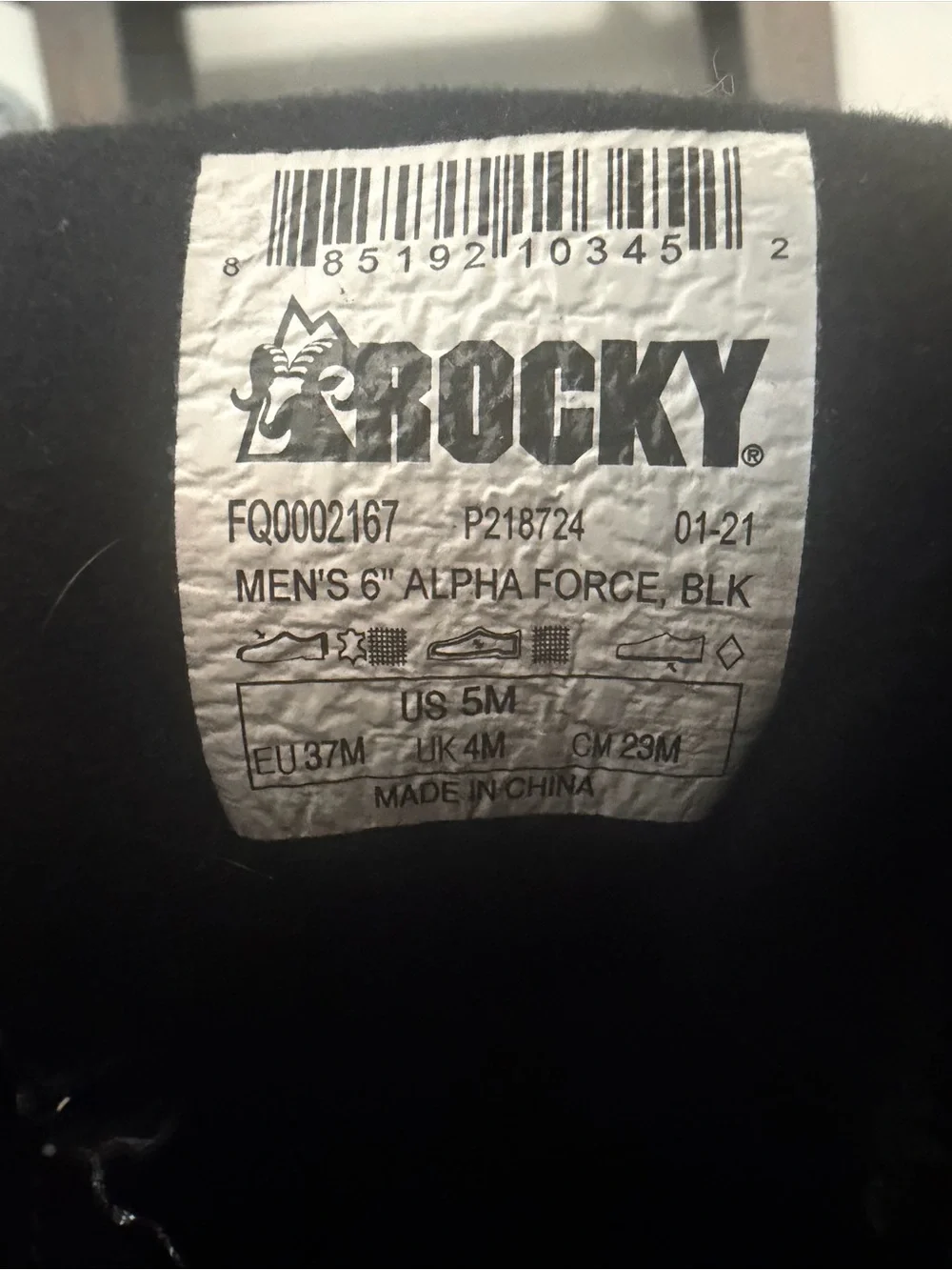 Rocky Alpha Force Men’s 6